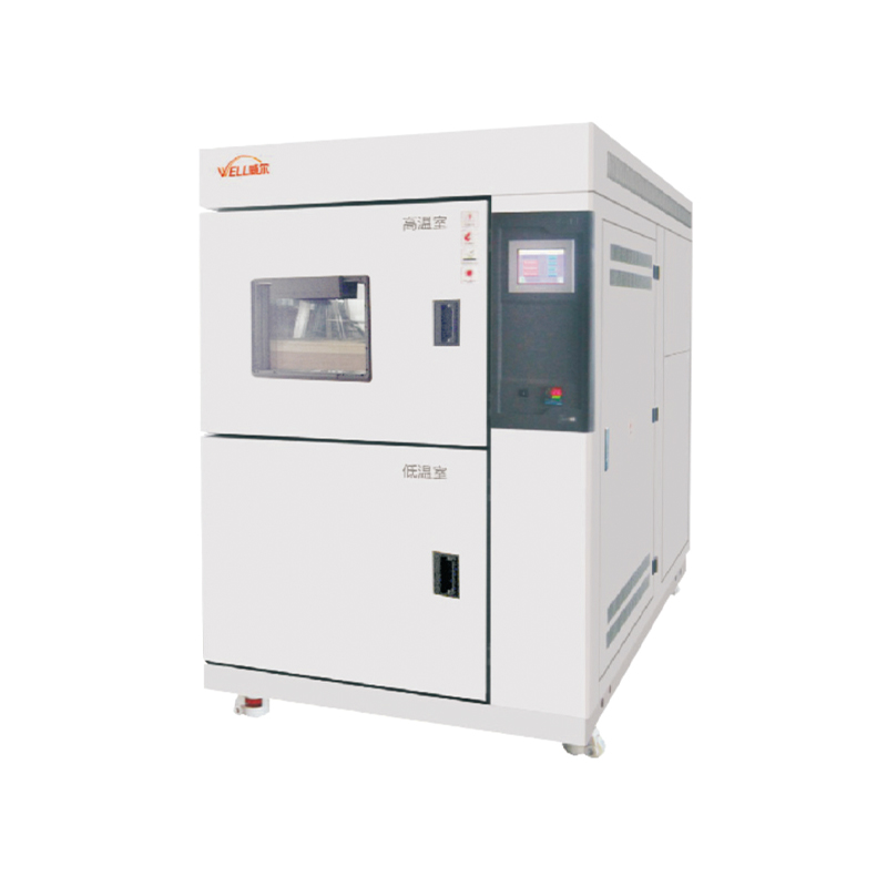 What role does the selection of the refrigeration system play in the cooling rate of a 2-chamber temperature shock test chamber?